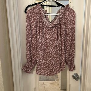 Never worn flowered blouse